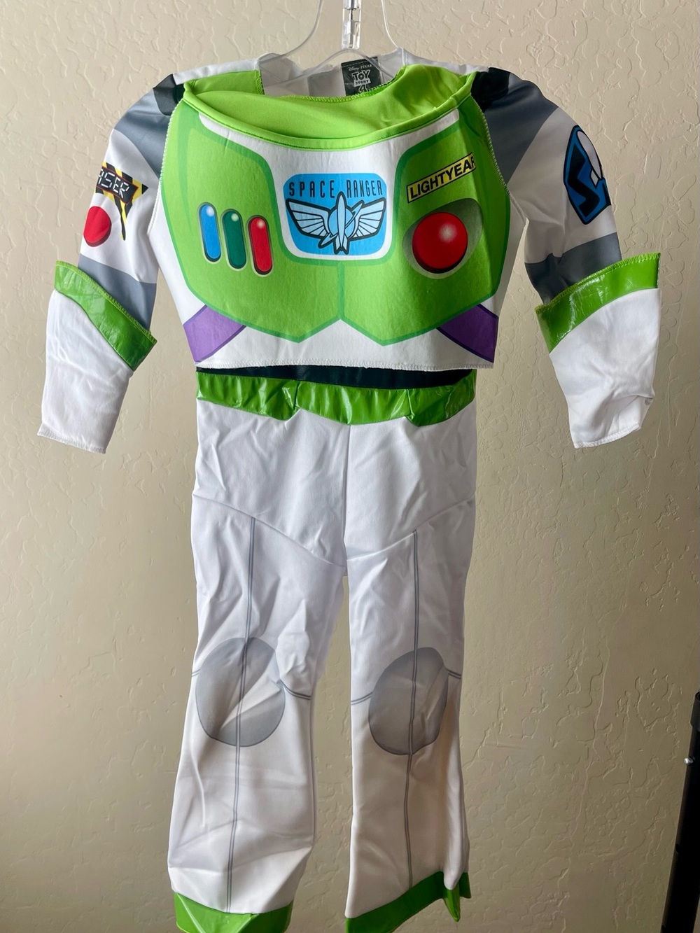 Disney Buzz Lightyear Costume - Green, White, Purple Accents